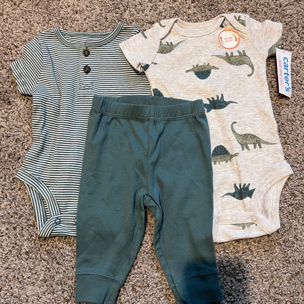 Carter's 3M Baby Dinosaur Outfit Set